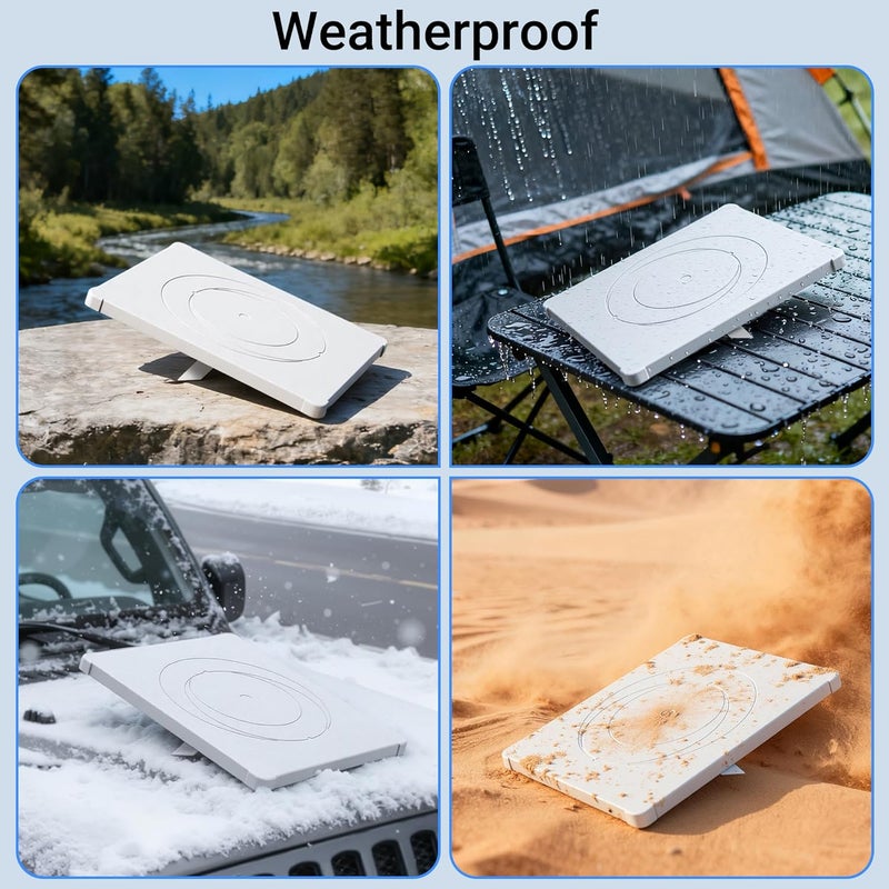 DAIERTEK Starlink Mini Cover - White Silicone Protective Case, Waterproof & Anti-Scratch Satellite Dish Accessories for Outdoor Travel RV/Truck/Trailer - Image 5